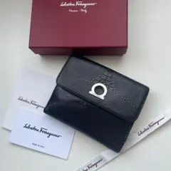 466 極上美品 Ferragamo サルバトーレフェラガモ 2つ折り財布のサムネイル