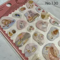 【新品】ウサギ　うさぎ　ぷくぷく　ぷっくり　可愛い　動物　キラキラ　立体　シール