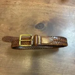 Polo Ralph Lauren レザー メッシュベルト ブラウン 34/85 - メルカリ