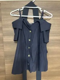 SNIDEL ネイビー オフショルダー トップス サイズF