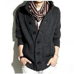 大きいサイズ売れてます(*^^*)メンズ ニットカーディガン 厚手 XXL