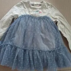 mezzo piano ドット柄チュニック　120cm 美品