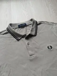 【FRED PERRY】フレッドペリー ポロシャツ グレー Lサイズ
