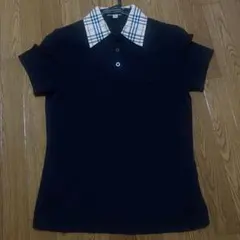Burberry ポロシャツ Mサイズ ネイビー