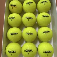 HONMA SPEEDMONSTER 蛍光イエロー ゴルフボール 12球