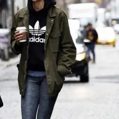 アディダス ニット ネイビー S フーディ パーカー