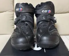 エルフ elf バイクシューズ Synthese 14 ブラック 25.5cm