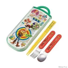 子供用 抗菌 スライド トリオセット お弁当 箸 スプーン フォーク TOY