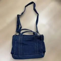 デニムショルダーバッグ　ブルー