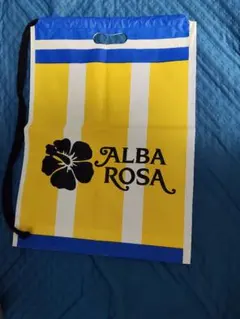 ALBA ROSA ショップ袋 イエロー×ホワイト ストライプのサムネイル