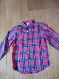 OLD NAVY 赤・青チェック 長袖シャツ M