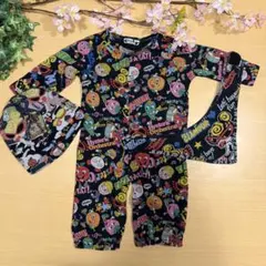 ヒステリックミニ ヒスミニ 総柄長ロンパーススタイ帽子　まとめセット