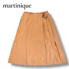 訳あり美品 martinique フレアスカート キャメル 巻きスカート風 Sのサムネイル