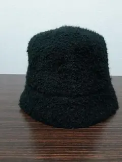 【未使用品】（自宅にて試着のみ）✨️ウール混✨️バケットハット ブラック　1点