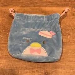 はぴたんぶい ふわふわフェイス巾着 タキシードサム