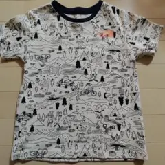 【最終値下げ】THE NORTH FACE　キャンプ柄　半袖Tシャツ 130cm