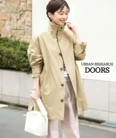 アーバンリサーチドアーズ スプリングコート ミドル丈 ベージュ 軽量 25SS
