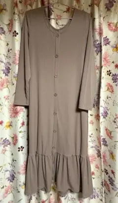 SUGAR SPOON リブ編みカットソーワンピース F 試着のみ