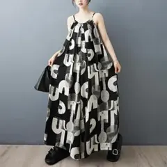 大きいサイズ キャミ　ワンピース　レディース 春夏　 新品 ロング　ノースリーブ