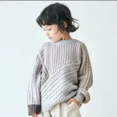 アプレレクール　パッチワークニット　120