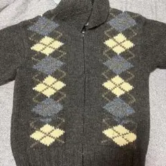 アーガイルパターン ニットセーター