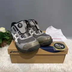ASICS ダイヤル式安全靴 グレー - メルカリ