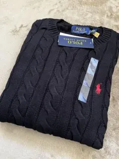 Polo Ralph Lauren ブラック ケーブルニット Sサイズ