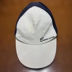 キッズ Comme ca ism ベージュ ネイビー キャップのサムネイル