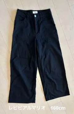レピピアルマリオ　黒 ワイドパンツ M（160-165）