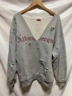 Y2K パンク　グランジ　ストリート　ダメージスウェット