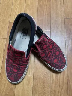 80s USA製 VANS スリッポン ガンジャ マリファナ サイドテープ レア 