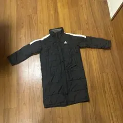 ⭐️期間限定値下げ⭐️【150センチ】adidas ベンチコート 黒(フードなし)