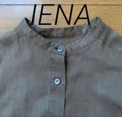 イエナIENAバンドカラーブラウス