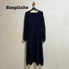 美品 B.C STOCK シンプリシテェ フラワー刺繍ワンピース