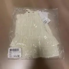 新品　レディース　シャーリングキャミソール　フリーサイズ　アイボリー