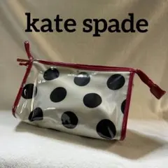 kate spade new york（ケイトスペード）ビニールポーチ ドット柄