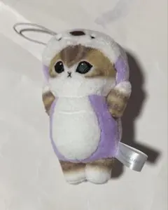 mofusand モフサンド 着ぐるみにゃんマスコット パーカー 紫
