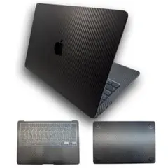 MacBook Air 13インチ用カーボンブラック保護スキンセット
