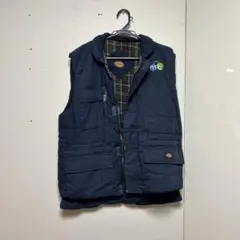 ネイビー キルティングベスト