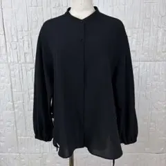 美品】ロートレアモン ブラウス ボリュームスリーブ キーネック タック 