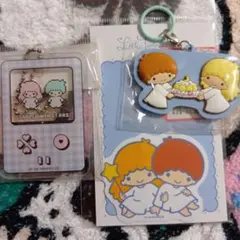 リトルツインスターズ アクリルキーホルダー　ステッカー　めじるしチャーム