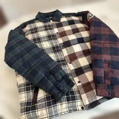 【新品・未使用】KITH チェック柄ダウンジャケット Sサイズ