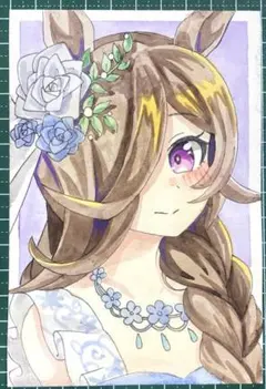 ウマ娘　ライスシャワー　手描きイラスト