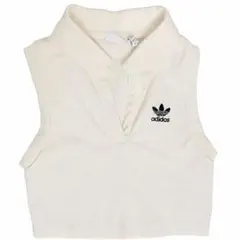adidas originals クロップドノースリーブ　ポロシャツリブ XSのサムネイル