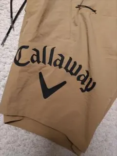 キャロウェイ　ハーフパンツ　薄手 軽量　速乾　ブラウン系