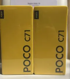 POCO C71 ブラック 4GB RAM 128GB SIMフリー　2台セット