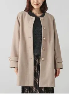 新品・未使用・タグ付き❣ GLOBAL WORK 軽やかストレッチクルーコート