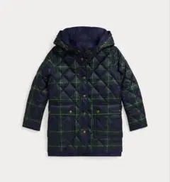 【美品】チェック キルテッド リバーシブル フーデッド ジャケット　POLO