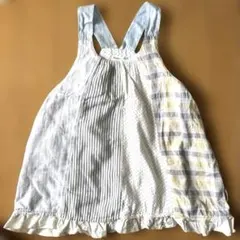Biquette チュニック　水色ベースのナチュラル柄130㎝のサムネイル