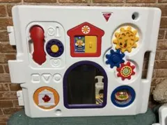 日本育児　ベビーサークル　ミュージカルキッズランド　DX　ゲート　扉付き　8枚